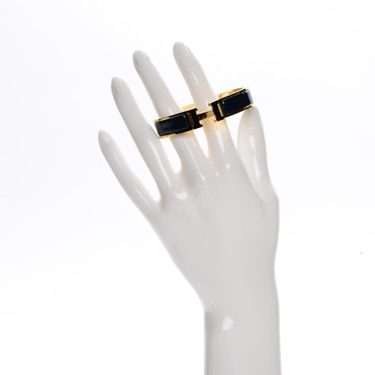 Hermes Narrow Enamel Clic Clac H Bracelet PM Bleu Biarritz 2 of 5
