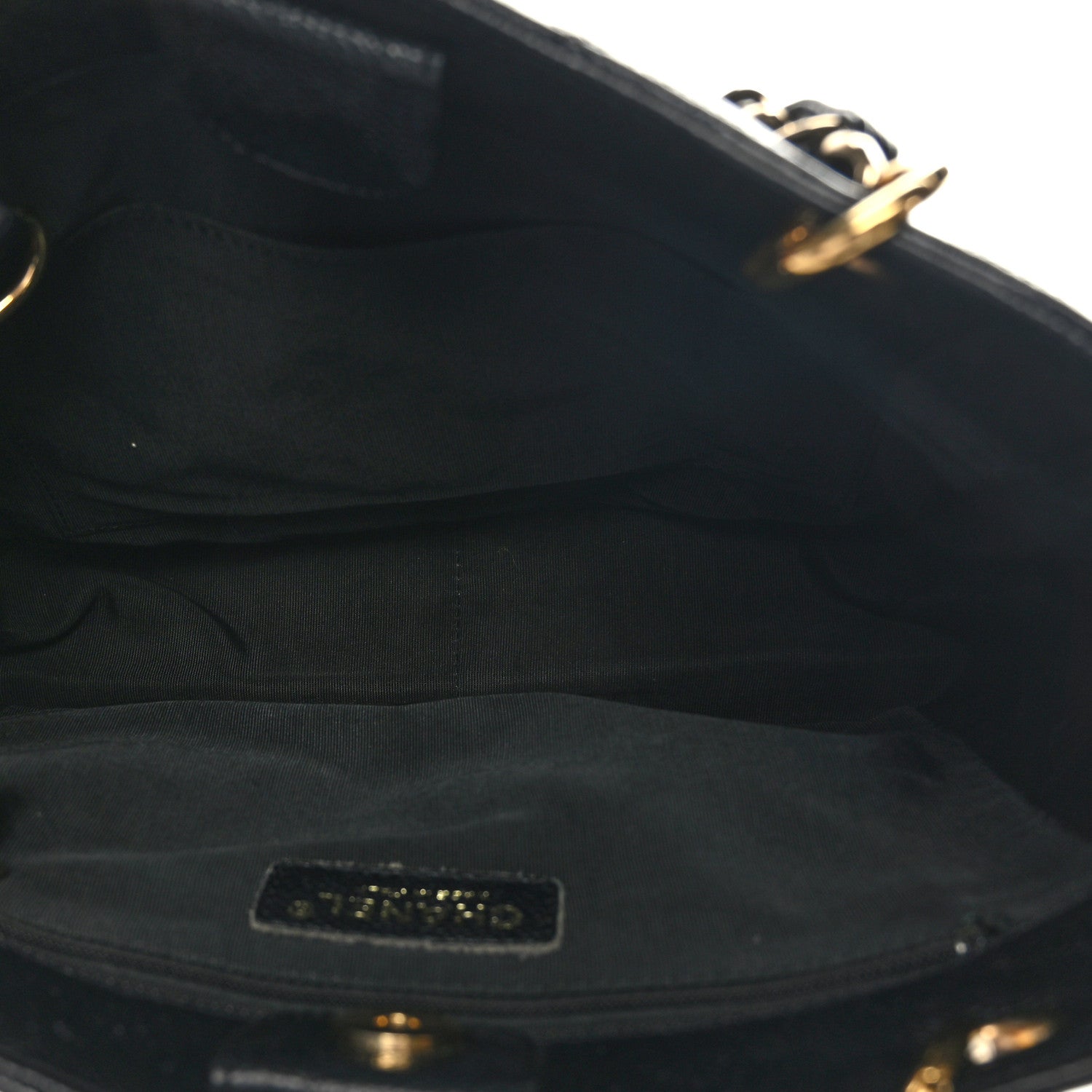 Chanel Caviar Quilted Petit Shopping Tote PST Black 5 of 9