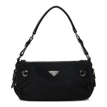 Prada Tessuto Nylon Shoulder Bag Black 1 of 8