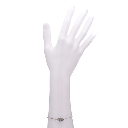 Chopard 18K White Gold Diamond Good Luck Charms Eye Bracelet 2 of 5