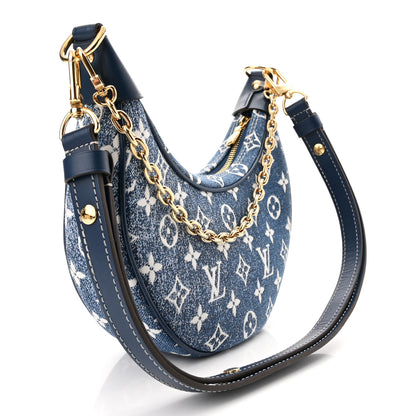 Louis Vuitton Monogram Jacquard Denim Loop Bleu 3 of 9