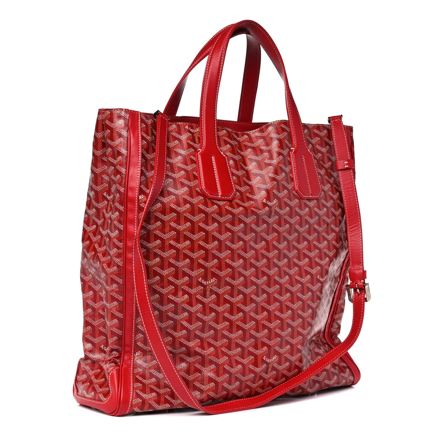Goyardine Voltaire Tote Red