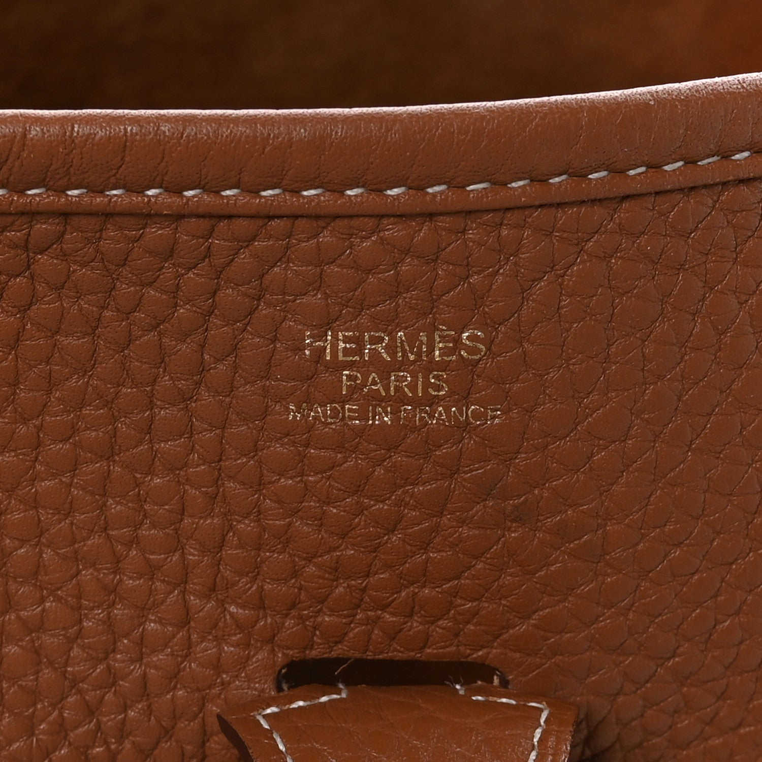 Hermes Taurillon Clemence Evelyne III PM Gold 6 of 11