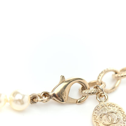 Chanel Pearl CC 100th Anniversary Necklace Light Gold 4 of 4