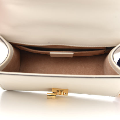 Gucci Calfskin Mini Sylvie Chain Shoulder Bag White 5 of 11