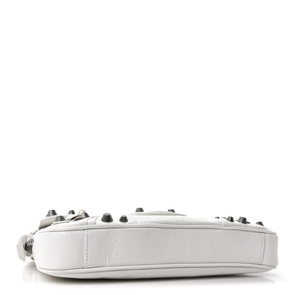 Balenciaga Agneau Arena Small Le Cagole Sling Bag Optic White 4 of 10