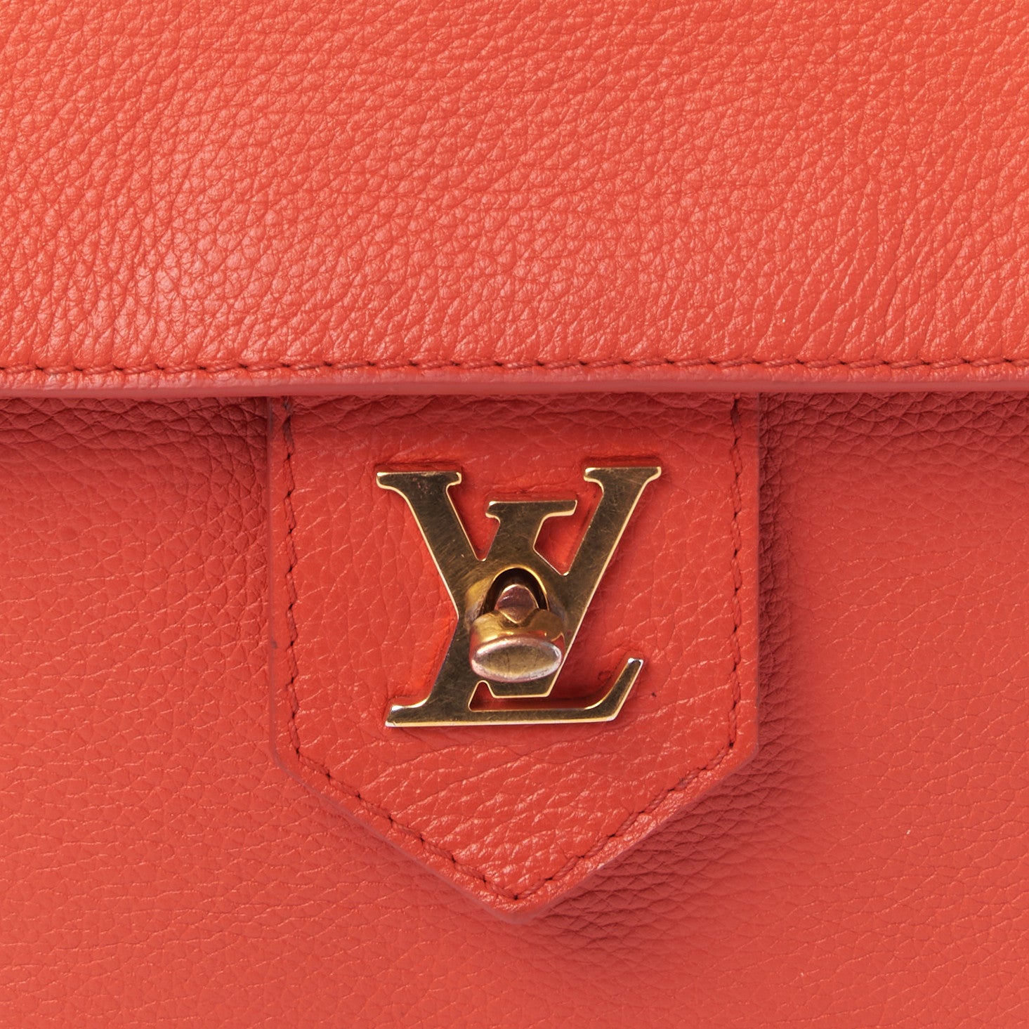 Louis Vuitton Calfskin Lockme PM Rouge 6 of 8