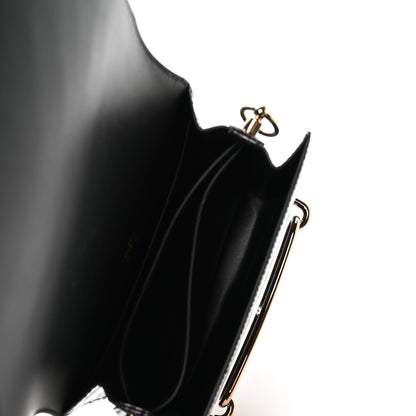 Hermes Shiny Alligator Mini Sac Roulis Black 5 of 10