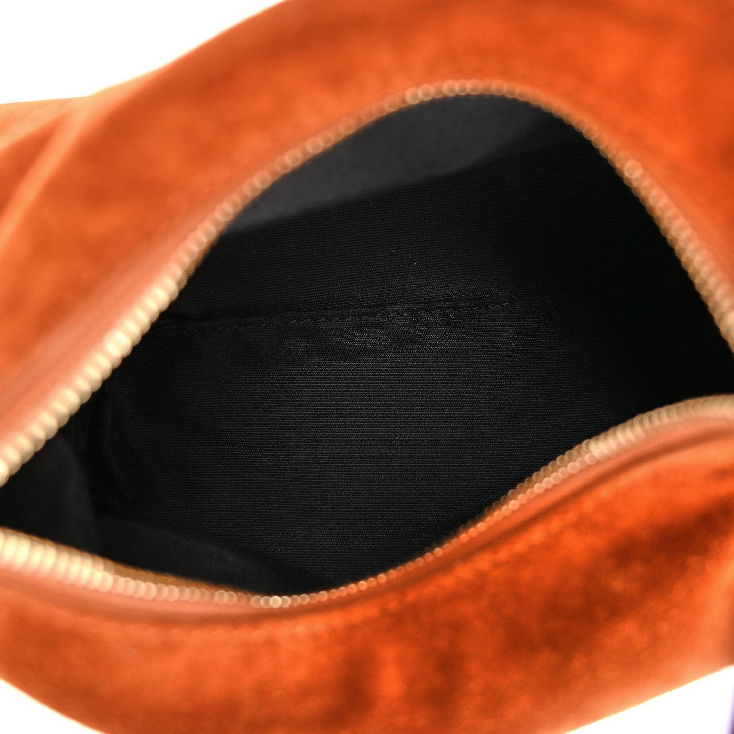 Suede Calfskin Beatrice Small Hobo Caramel