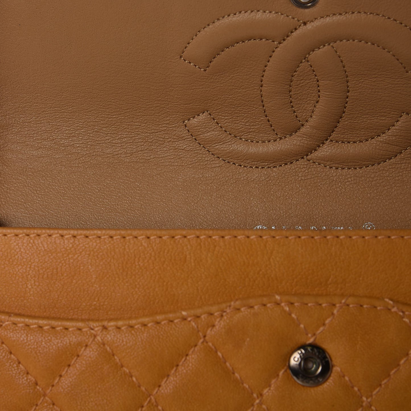 Glazed Lambskin Quilted Medium Bijoux Chain Double Flap Mango
