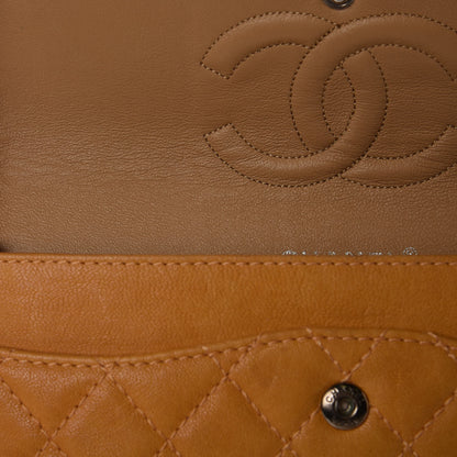 Chanel Glazed Lambskin Quilted Medium Bijoux Chain Double Flap Mango 8 of 15