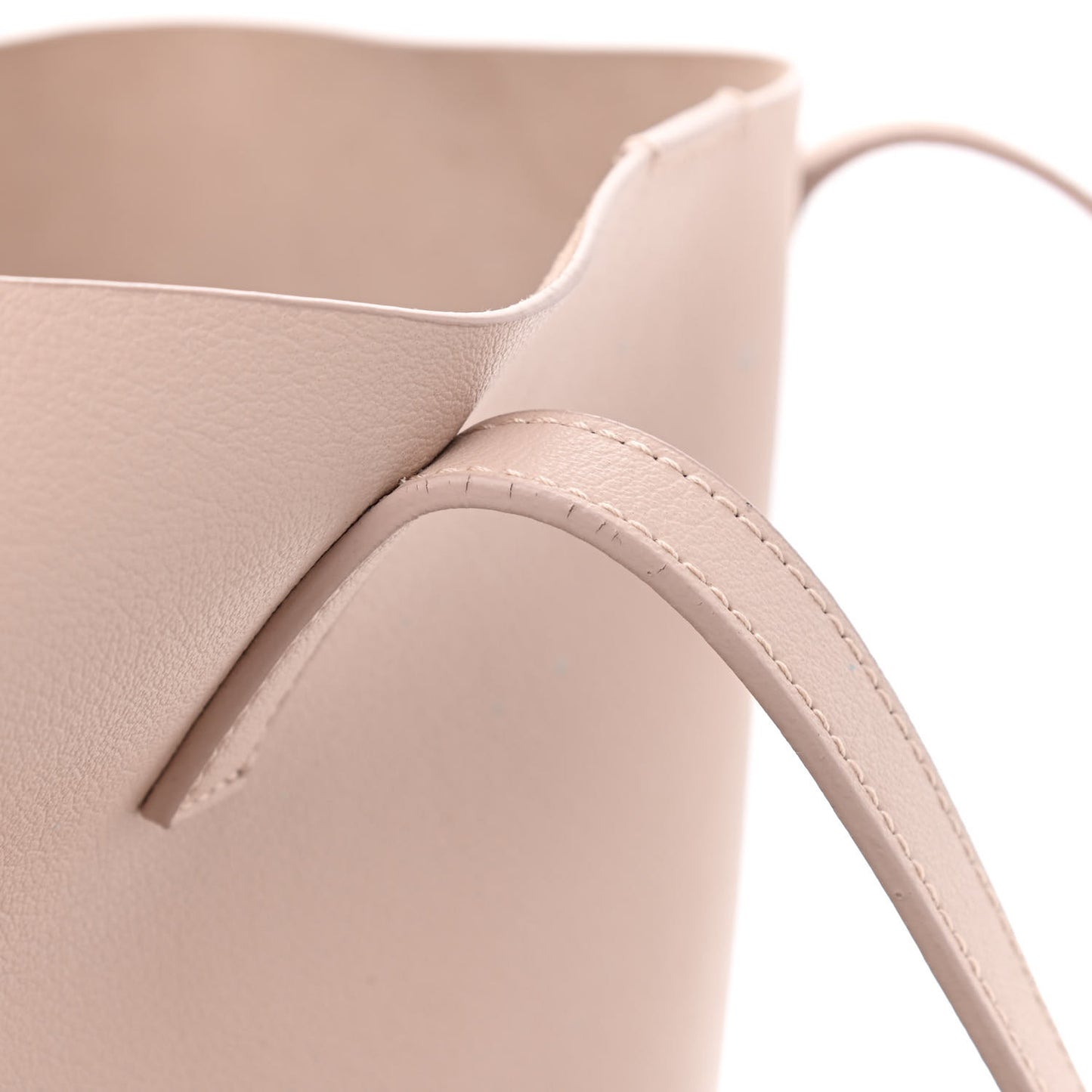 Calfskin Large Shopping Tote Pale Blush