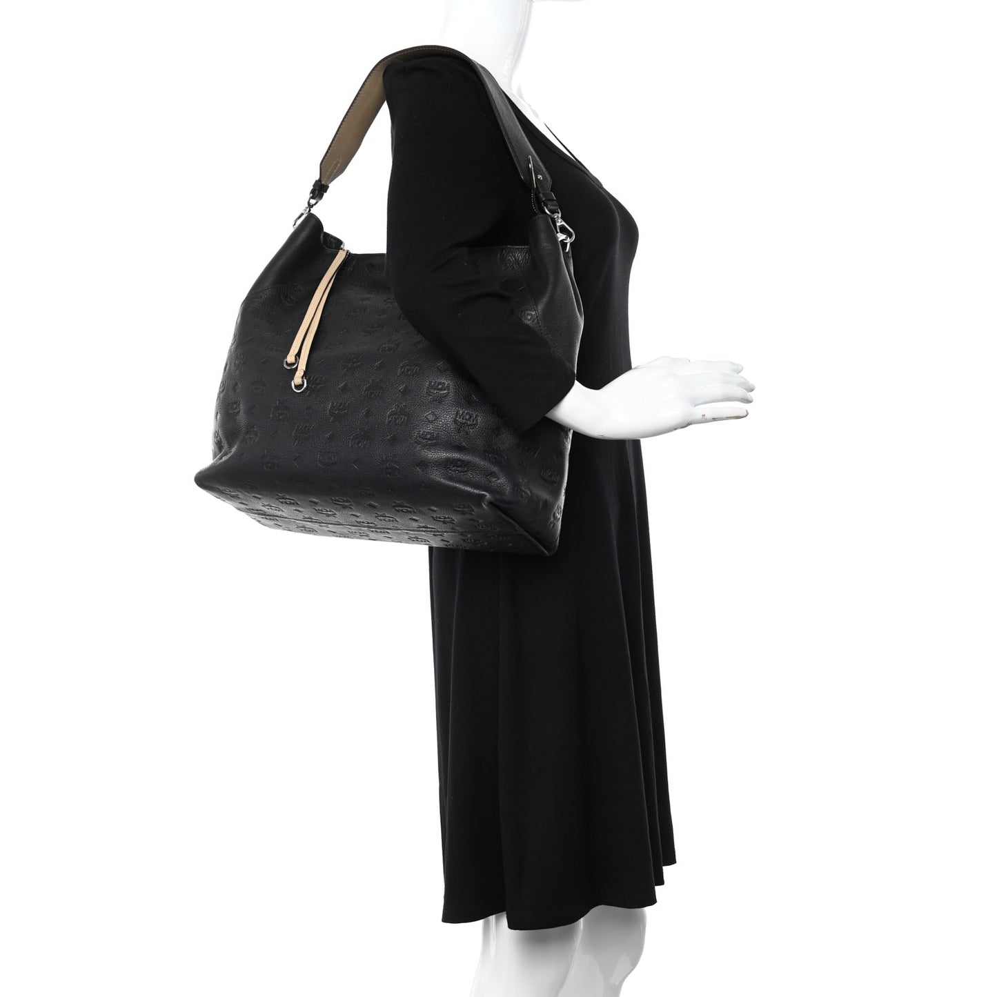 Calfskin Ottomar Large Klara Hobo Black