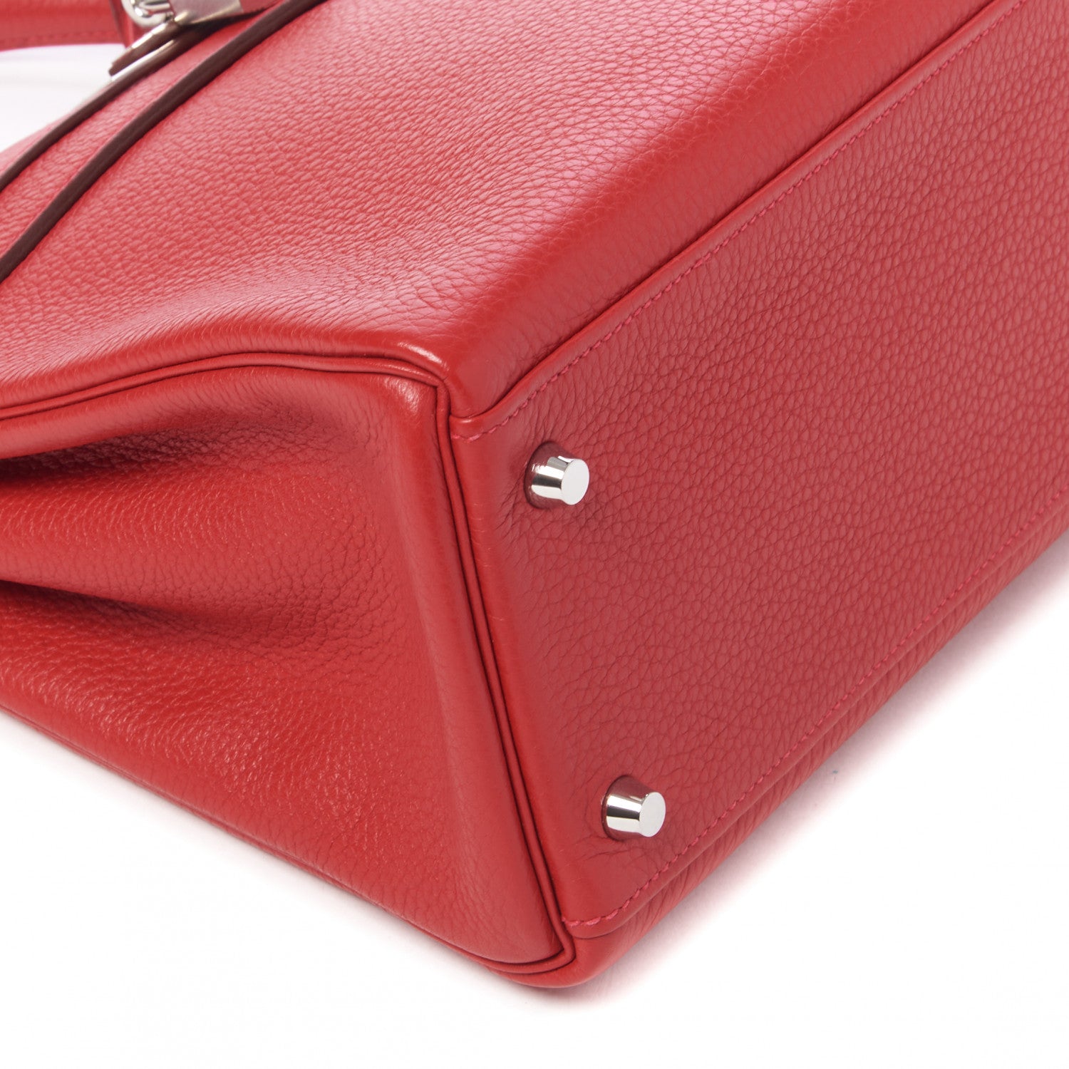 Hermes Taurillon Clemence Kelly Retourne 32 Rouge Casaque 6 of 32