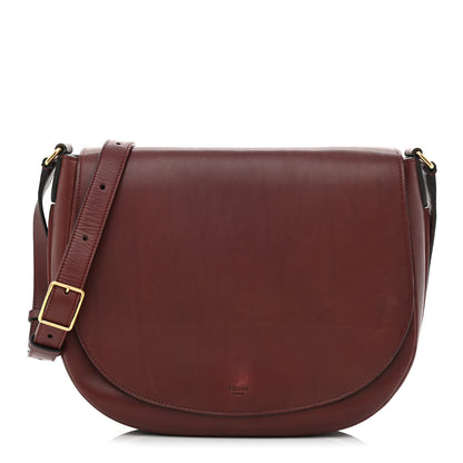 Celine Natural Calfskin Trotteur Messenger Bag Burgundy 1 of 11