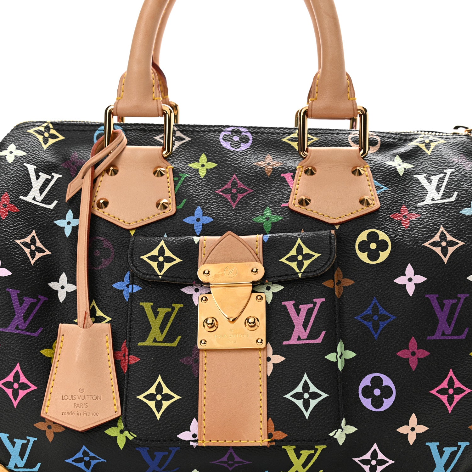 Louis Vuitton Monogram Multicolor Speedy 30 Black 7 of 10