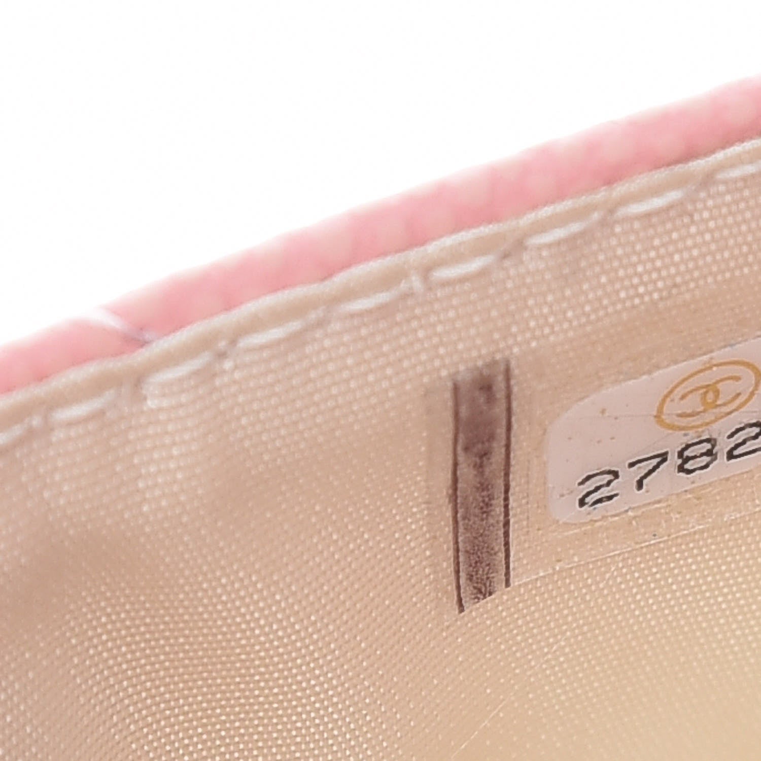 Chanel Caviar Chevron Quilted Card Holder Pink 7 of 9
