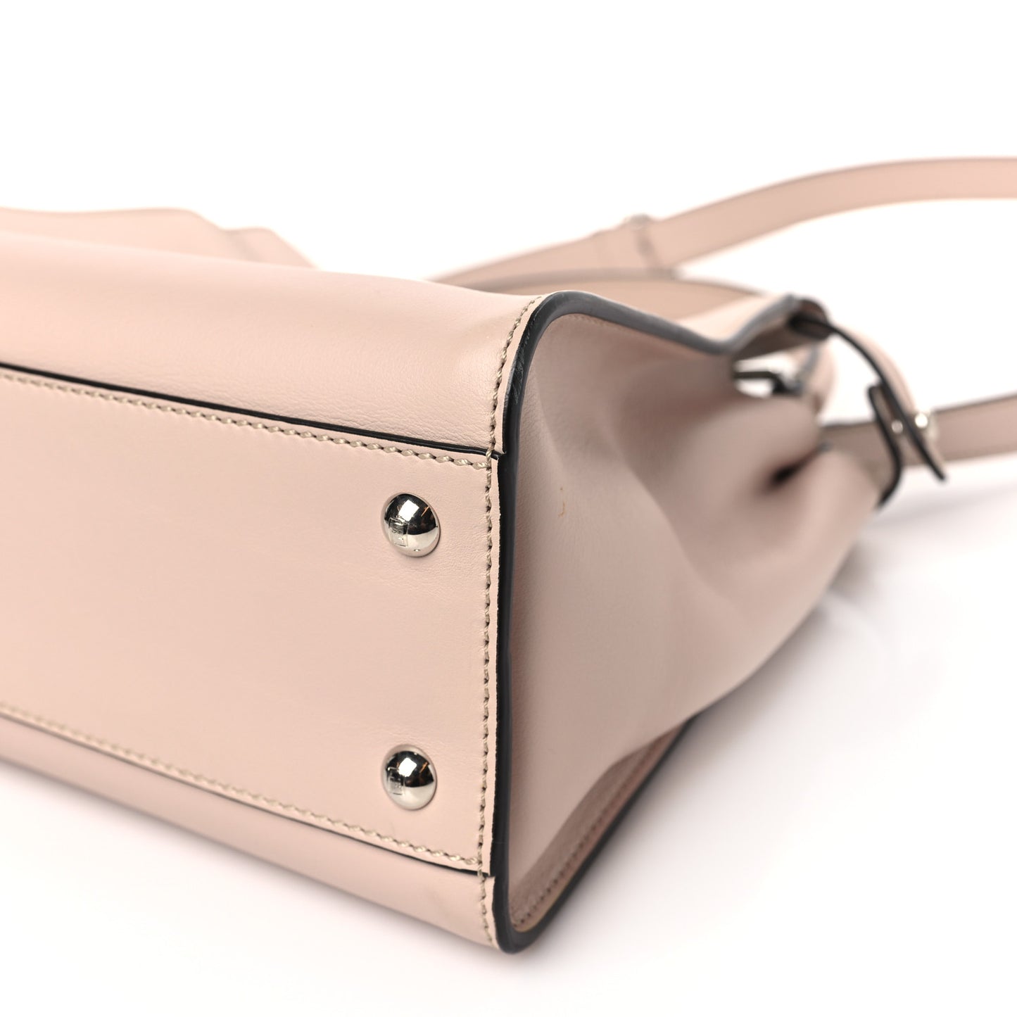 Vitello Seta Shiny Nappa Medium Peekaboo Iconic Satchel Soap Opale