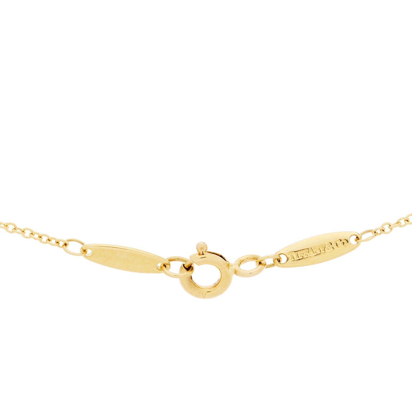 18K Yellow Gold Diamond .17ct Elsa Peretti Diamonds by the Yard Pendant Necklace