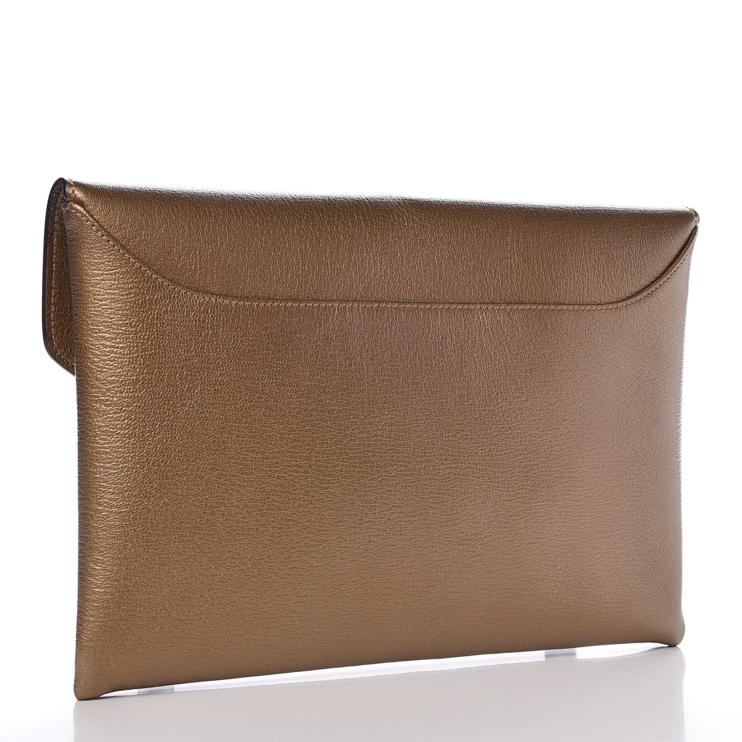 Sugar Goatskin Medium Antigona Envelope Clutch Old Gold