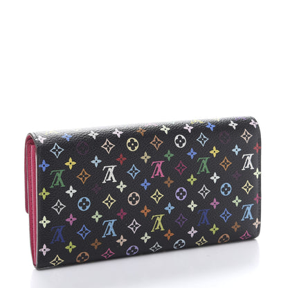 Louis Vuitton Monogram Multicolor Sarah Wallet Black Grenade 3 of 11