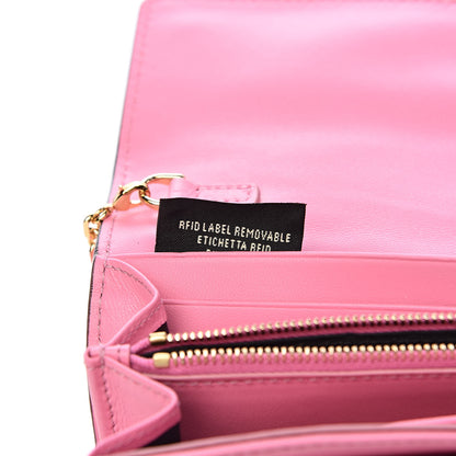 Fendi Nappa Matisse FF Embossed Continental Wallet On Chain Lollypop 8 of 13