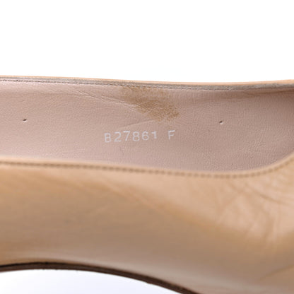 Chanel Lambskin Cap Toe CC Pumps 36 Beige Black 9 of 22