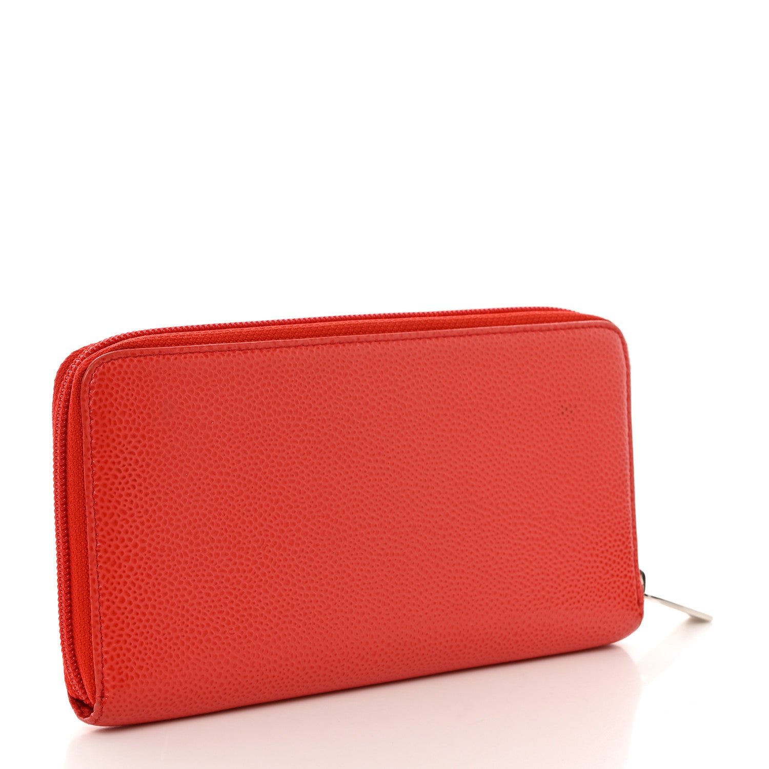 Chanel Caviar Large Timeless CC Zip Around Wallet Red 3 of 9
