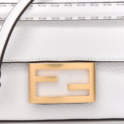 Fendi Cuoio Romano Mini Baguette White 9 of 11