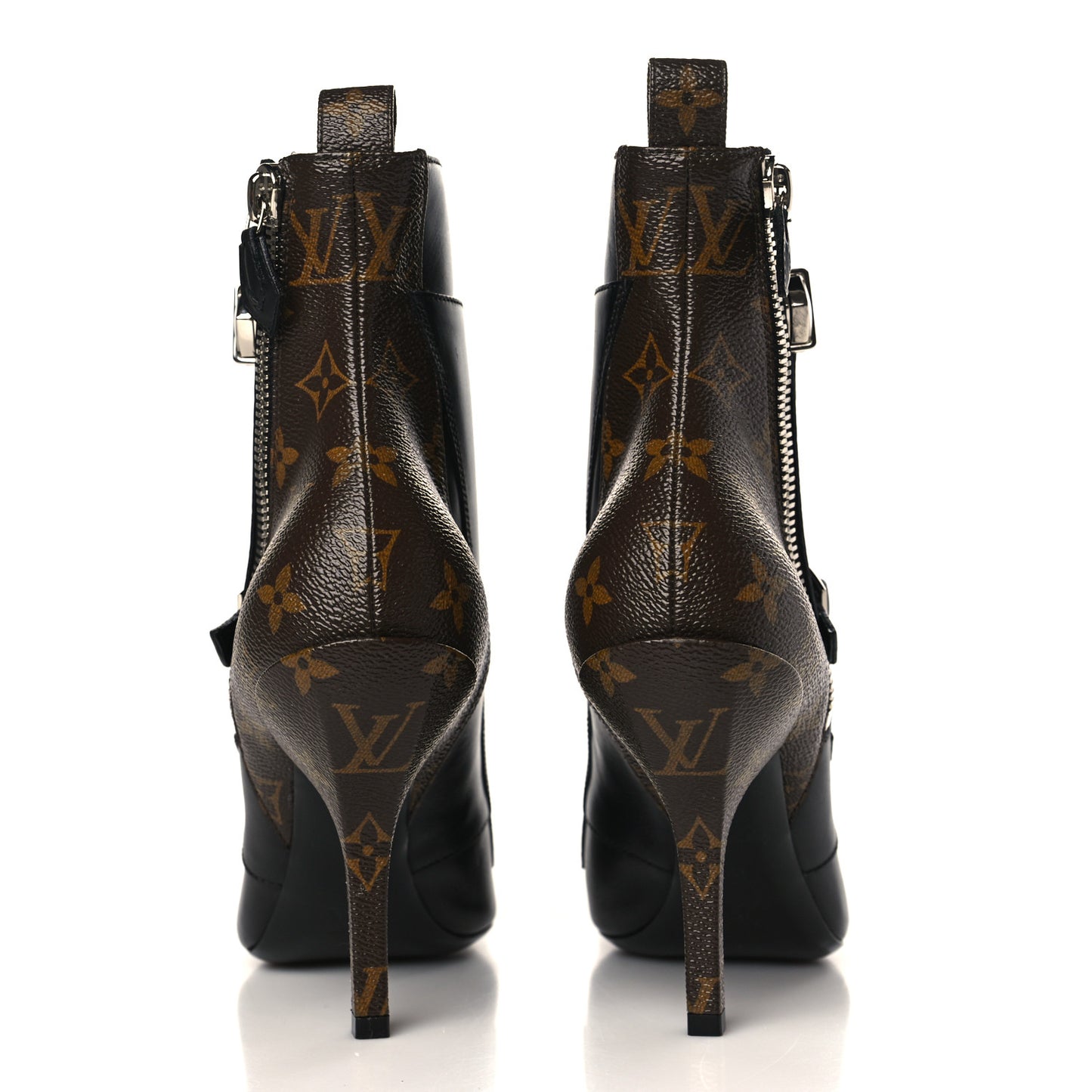 Calfskin Monogram Janet Ankle Boots 41 Black