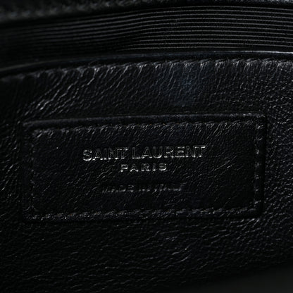 Saint Laurent Calfskin Star Print Medium Monogram Kate Satchel Black 6 of 18