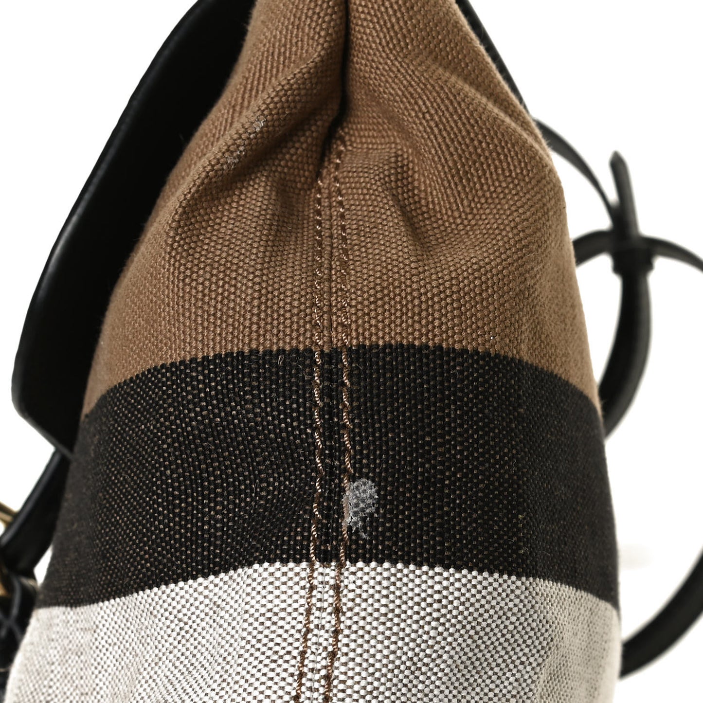 Mega Check Grainy Calfskin Small Gowan Messenger Bag Black
