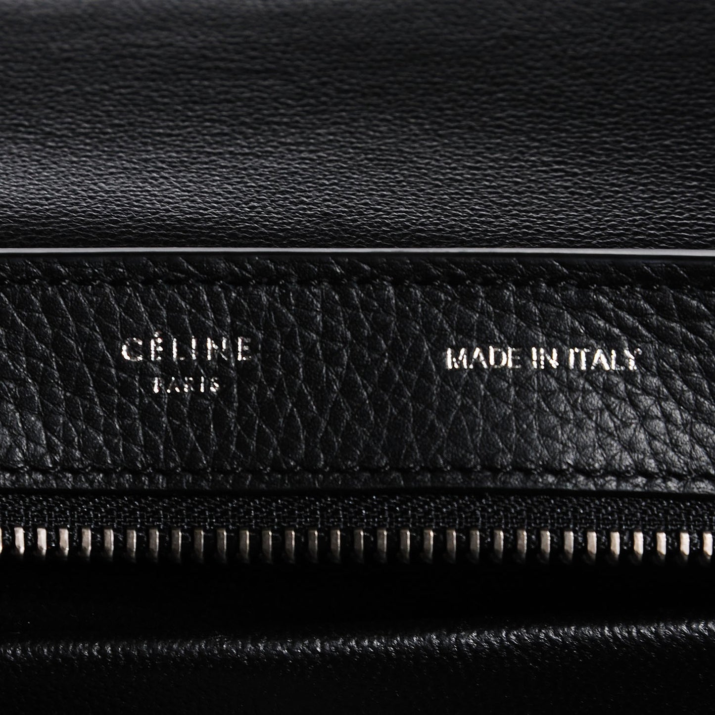 Drummed Calfskin Suede Small Trapeze Black