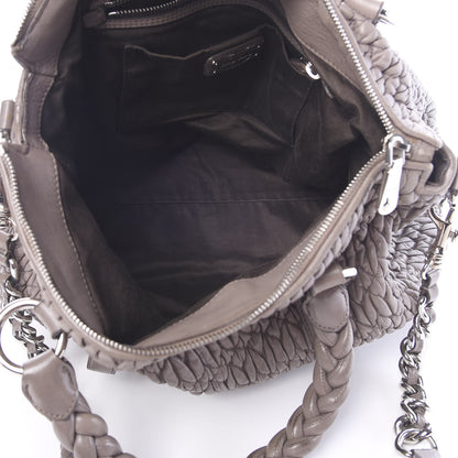 Miu Miu Nappa Matelasse Shopping Tote Argilla 4 of 17