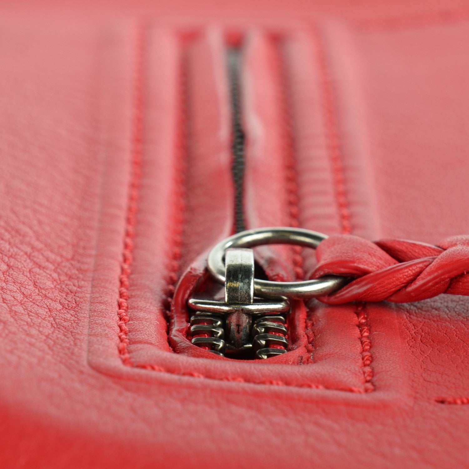 Celine Supple Calfskin Medium Phantom Luggage Vermillion 9 of 9