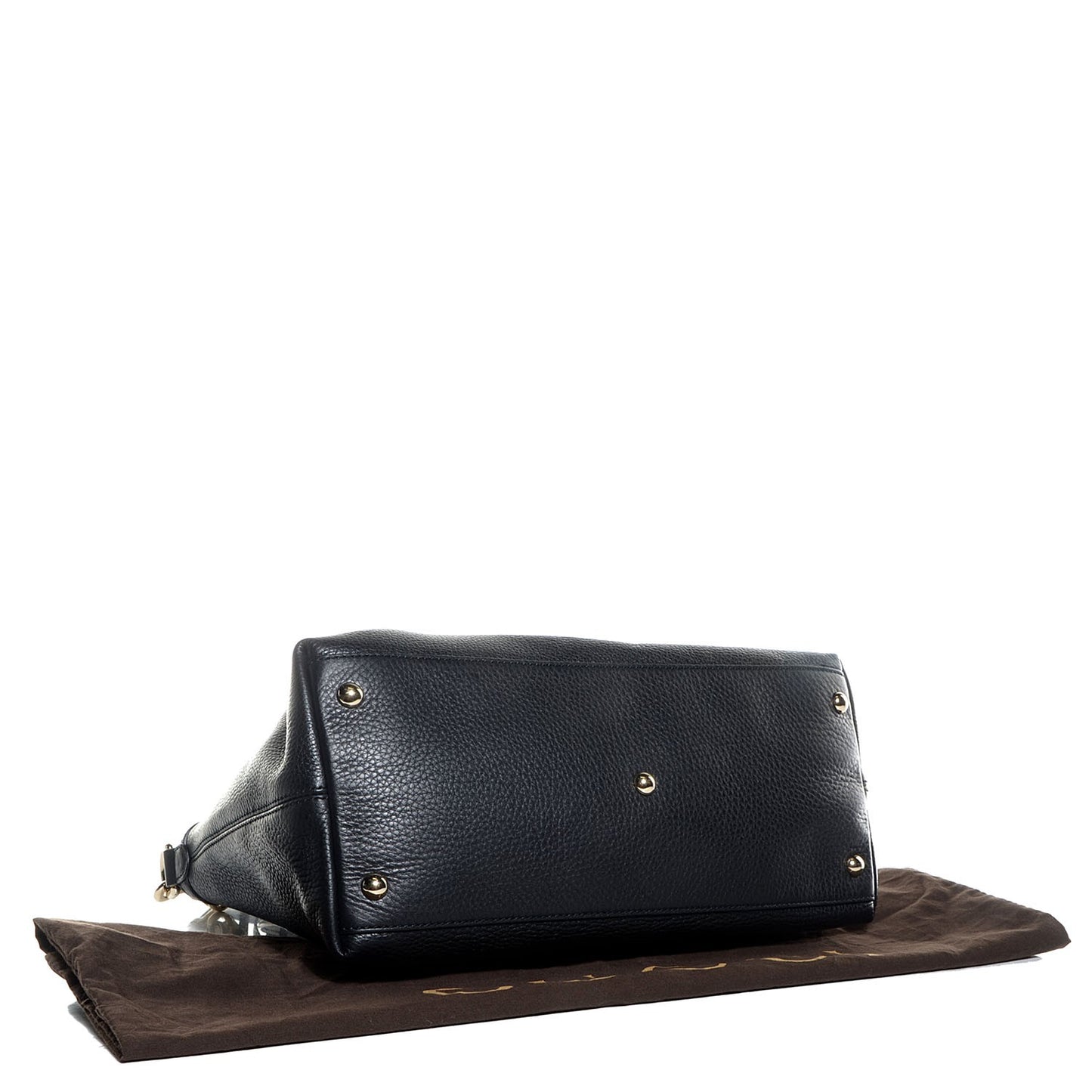 Cellarius Calfskin Small Soho Top Handle Satchel Black