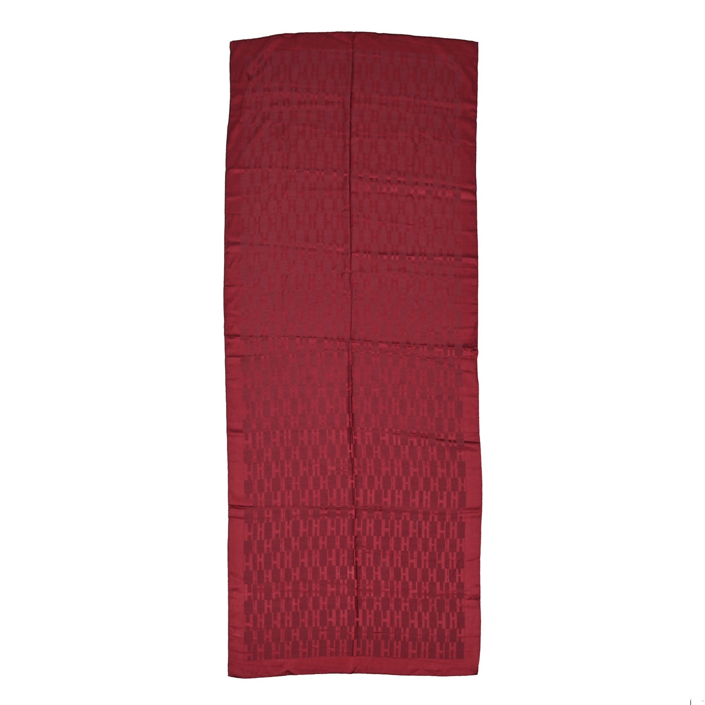 Silk Wool Faconnee Grand H Scarf