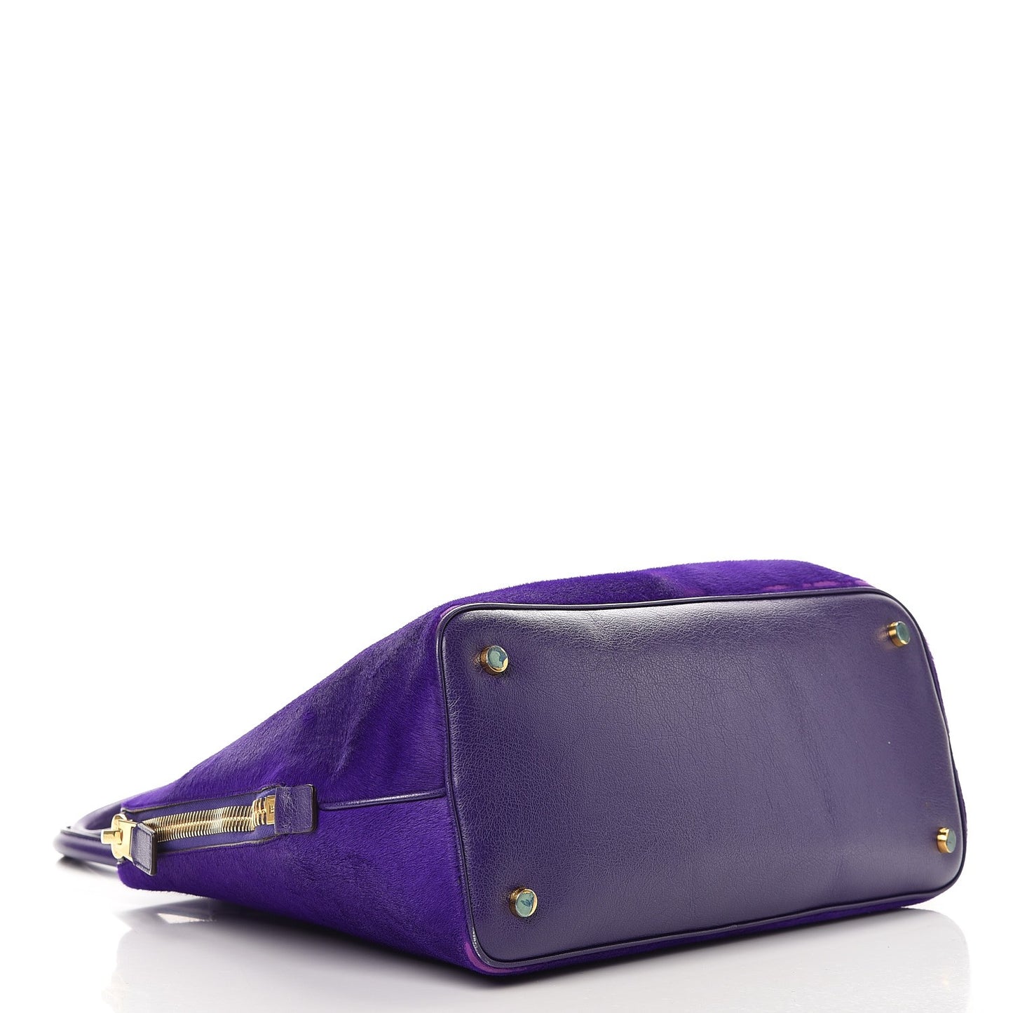 Calf Hair Medium Jennifer Trapeze Tote Purple
