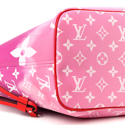 Louis Vuitton Monogram Escale Neverfull MM Rouge 8 of 9