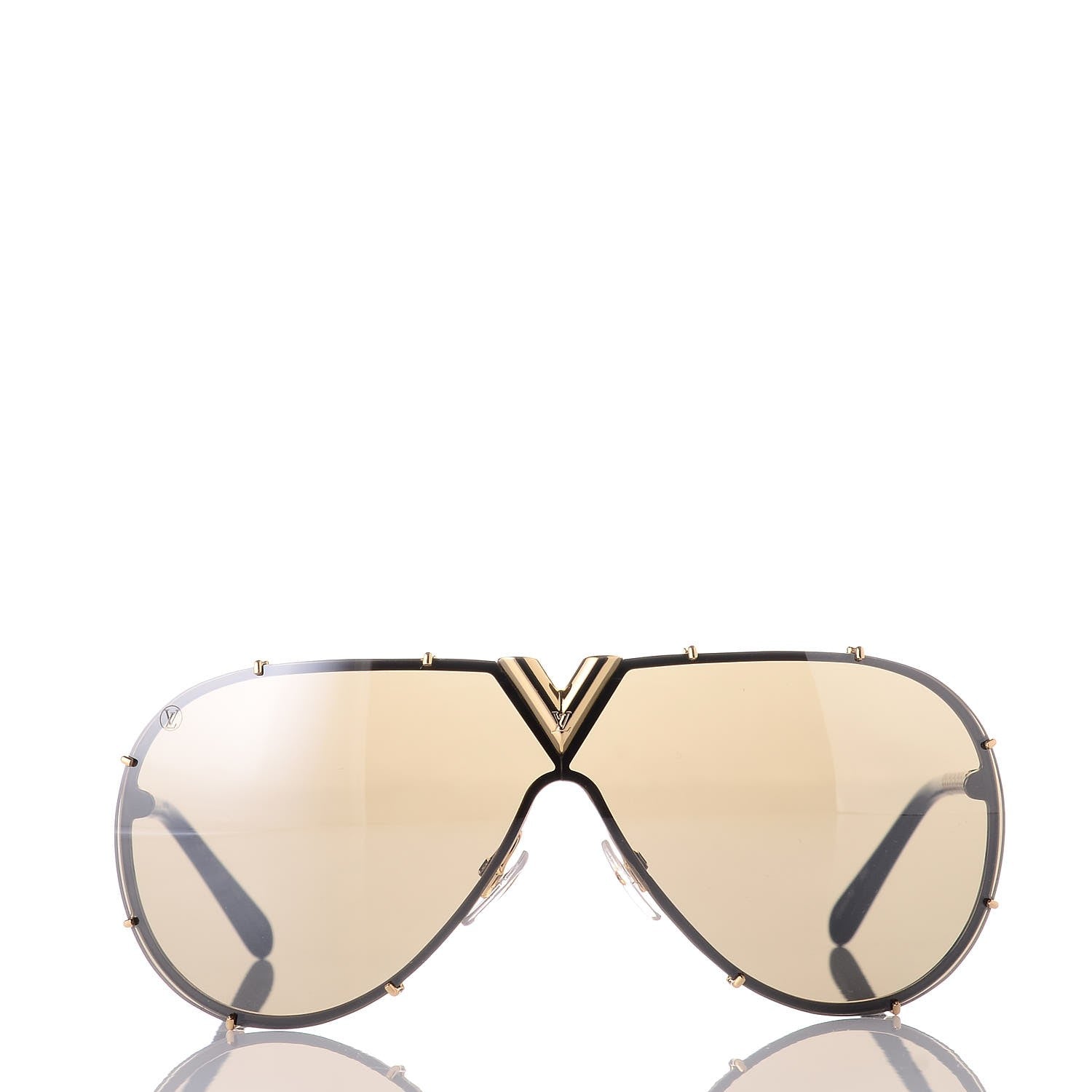 Louis Vuitton Metal LV Drive Sunglasses Z0897W Black Gold 2 of 8