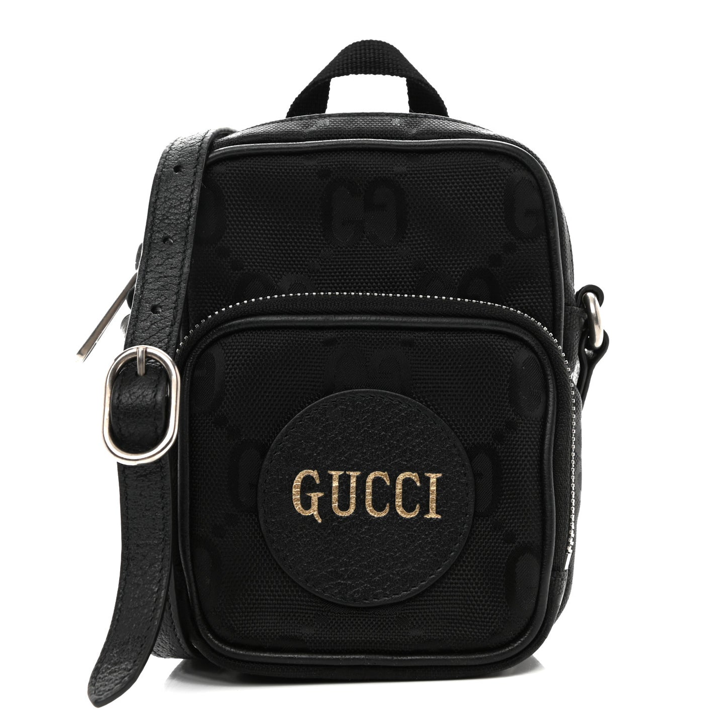 Econyl Nylon Monogram Off The Grid Shoulder Bag Black