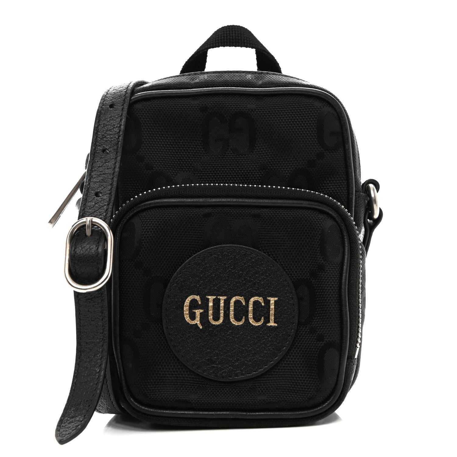 Gucci Econyl Nylon Monogram Off The Grid Shoulder Bag Black 1 of 10