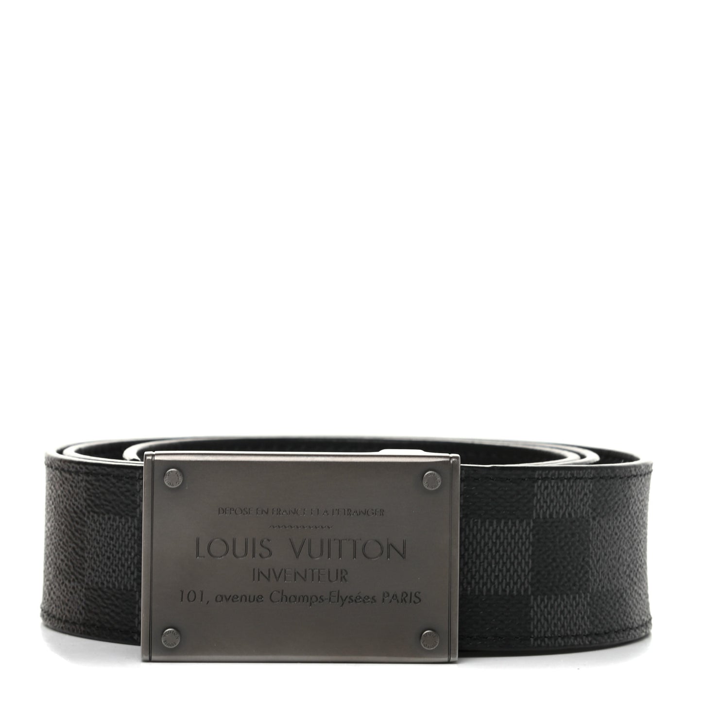 Damier Graphite Infini Neo Inventeur 40mm Reversible Belt 95 38 Black