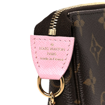 Louis Vuitton Monogram 2021 Christmas Animation Japanese Garden Mini Pochette Accessories Wisteria Pink 6 of 8