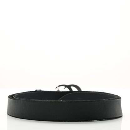Gucci Cuoio Toscano Nickel Double G 30mm Belt 100 40 Black 2 of 5