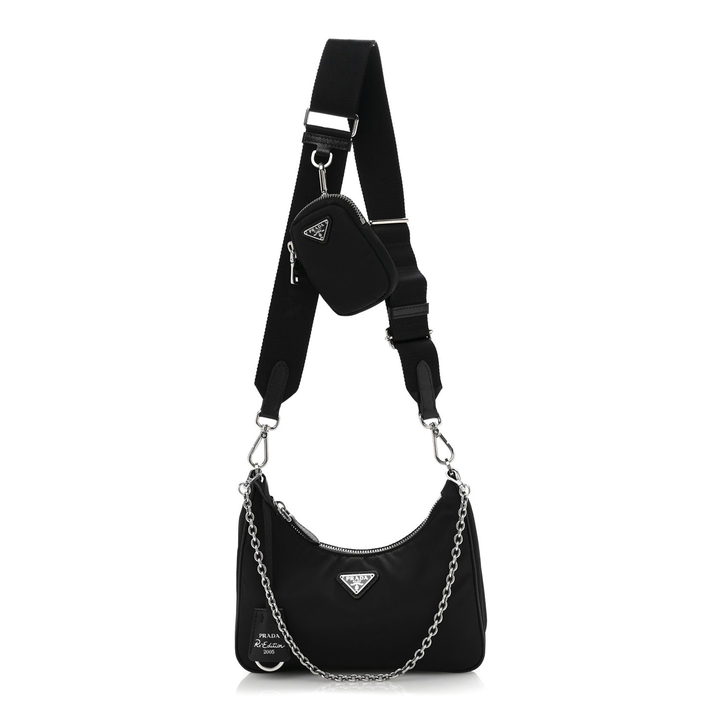 Nylon Re-Edition 2005 Shoulder Bag Black
