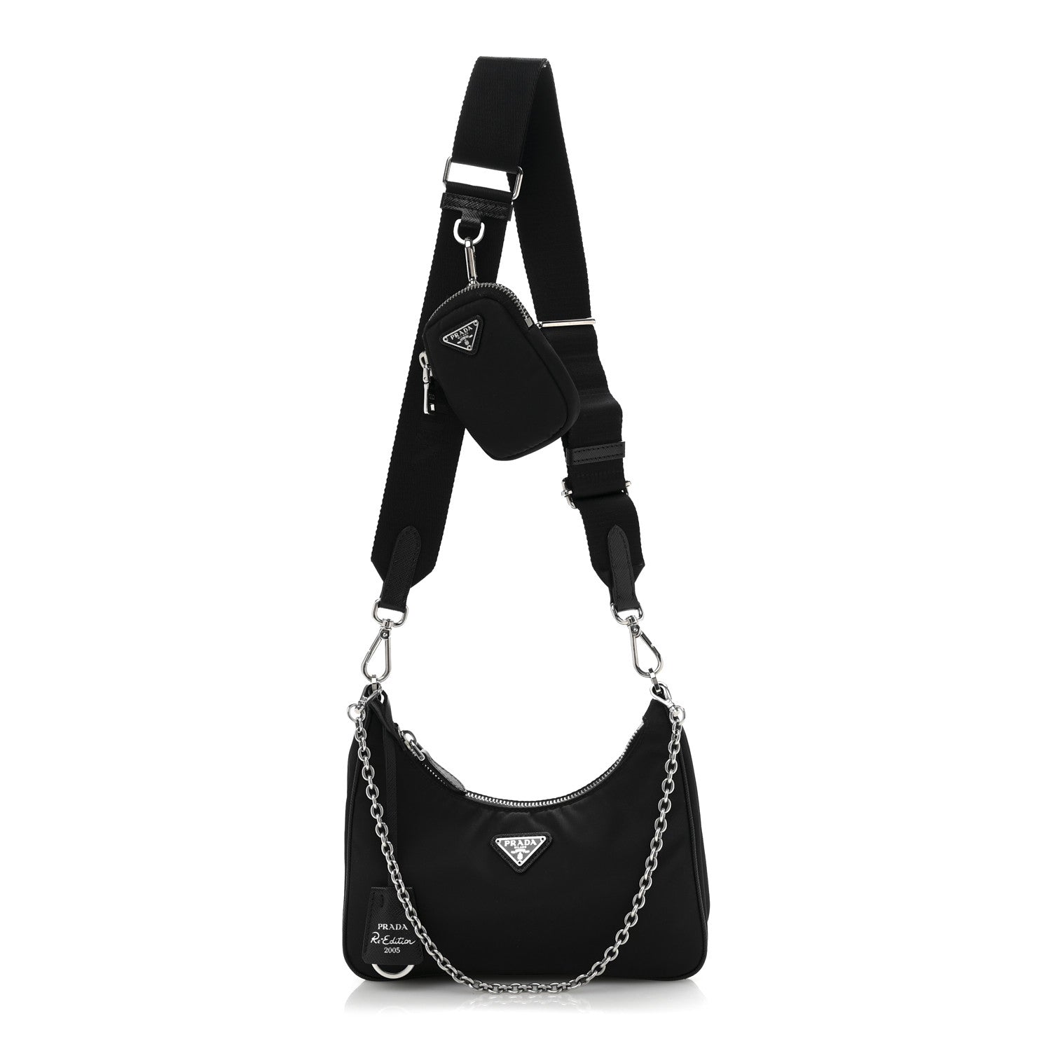 Prada Nylon Re-Edition 2005 Shoulder Bag Black 1 of 14