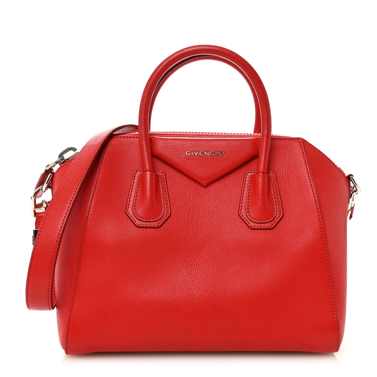 Sugar Goatskin Small Antigona Red