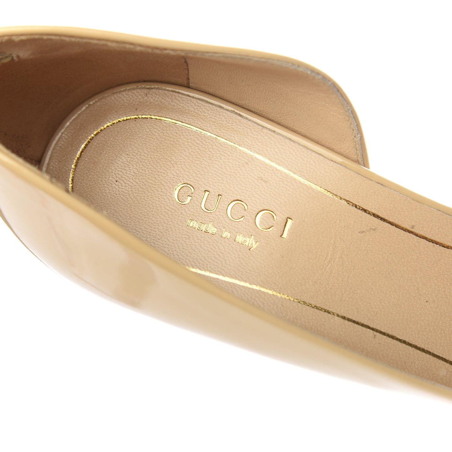 Patent Calfskin Pumps 36.5 Powder