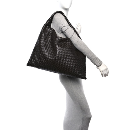 Bottega Veneta Calfskin Intrecciato Large Hop Ebano 2 of 9